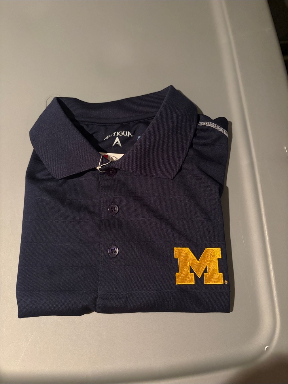 Antigua Men's Navy Polo Michigan
